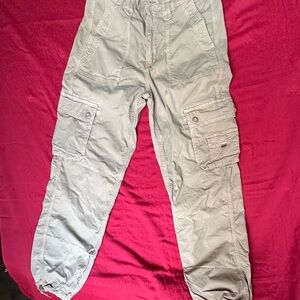 American Eagle Men’s Khaki Cargo Jogger Pants - Beige - Size 2 STRETCH